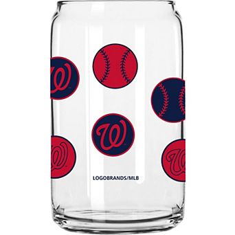 Washington Nationals 16oz. Smiley Can Glass