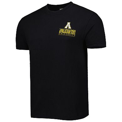 Men's Black Appalachian State Mountaineers Logo Campus Icon T-Shirt