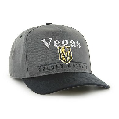 Men's '47 Charcoal/Black Vegas Golden Knights Super Hitch Adjustable Snapback Hat