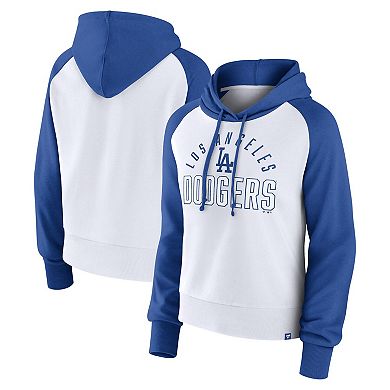 Women's Fanatics Branded Royal/White Los Angeles Dodgers Pop Fly Pullover Hoodie