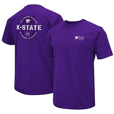 Men's Colosseum Purple Kansas State Wildcats OHT Military Appreciation T-Shirt