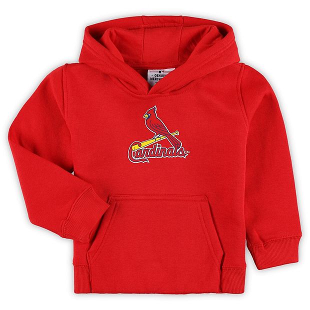 Toddler Red St. Louis Cardinals Team Primary Logo Fleece Pullover Hoodie