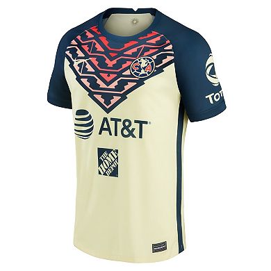 Men's Nike Federico Viñas Yellow Club America 2021/22 Home Breathe Stadium Replica Player Jersey