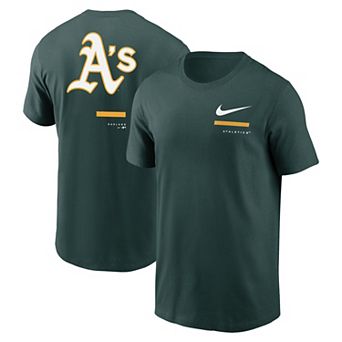 Men's Nike Green Oakland Athletics Over the Shoulder T-Shirt