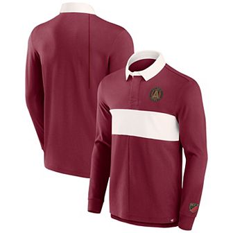 Men's Fanatics Branded Red Atlanta United FC Penalty Kick Long Sleeve Polo