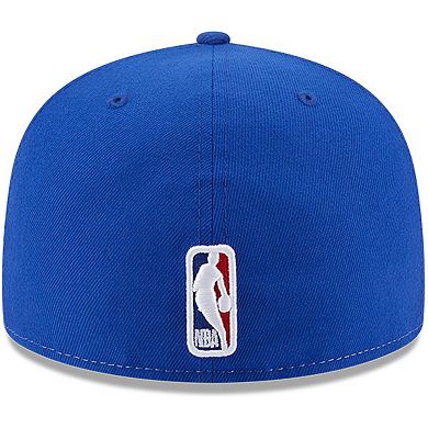 Men's New Era White/Royal Philadelphia 76ers Back Half 9FIFTY Fitted Hat