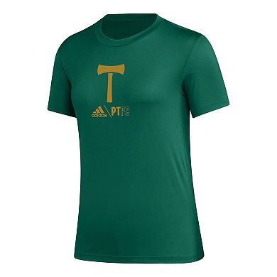 Women's adidas Green Portland Timbers AEROREADY Club Icon T-Shirt