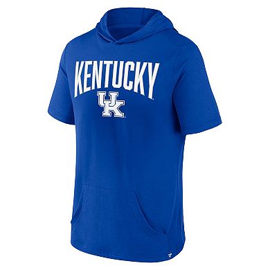 Men's Fanatics Branded Royal Kentucky Wildcats Outline Lower Arch Hoodie T-Shirt