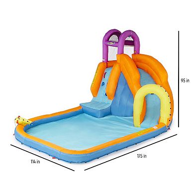 Magic Time International Mega Tornado Twist Inflatable Kids Water Park w/ Slide