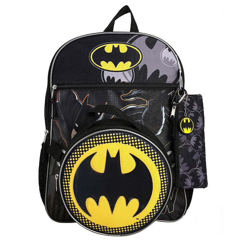 UPC 196179389500 product image for Girls Batman Symbol 5 Piece Backpack Set, Multicolor | upcitemdb.com