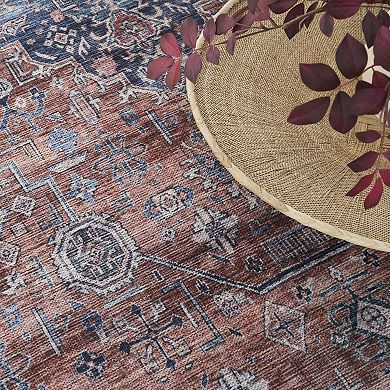 Nourison Brilliance Vintage Medallion Washable Indoor Rug