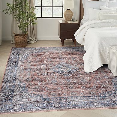 Nourison Brilliance Vintage Medallion Washable Indoor Rug