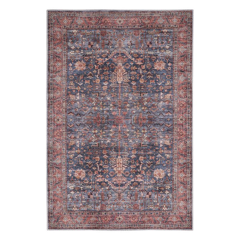 Nourison Brilliance Vintage Indoor Rug, Blue, 8X10 Ft