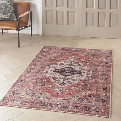 Nourison Brilliance Medallion Washable Indoor Rug