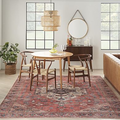 Nourison Brilliance Medallion Washable Indoor Rug