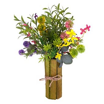 PULEO INTERNATIONAL Artificial Spring Flowers Bouquet Table Decor