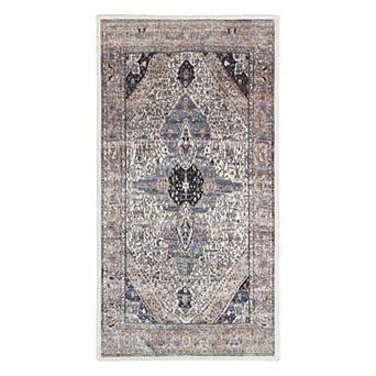 Nourison Brilliance Persian Medallion Washable Indoor Rug