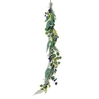 Puleo International Inc. Artificial Eucalyptus Leaves Spring Garland