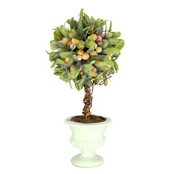 Puleo International Inc. Artificial Mini Spring Mistletoe Tree Floor Decor