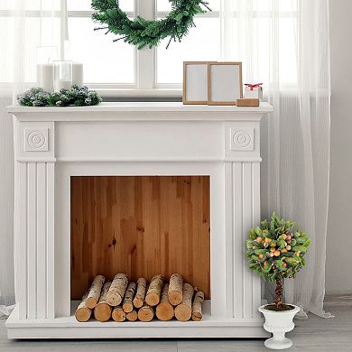 Puleo International Inc. Artificial Mini Spring Mistletoe Tree Floor Decor