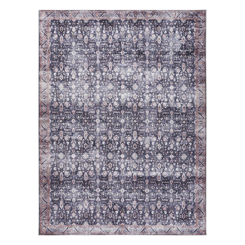 Nourison Brilliance Vintage Floral Indoor Rug, Blue, 8X10 Ft