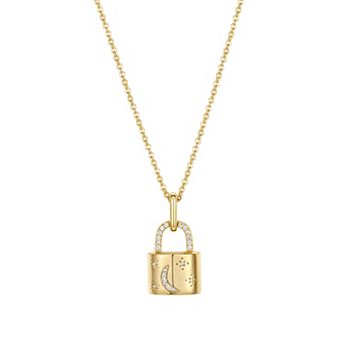 Sarafina Cubic Zirconia Padlock Necklace