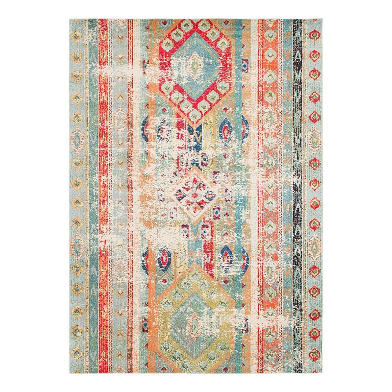 Unique Loom Yellowstone Sedona Rug, Blue, 8FT OCT