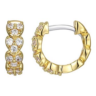 Sarafina Cubic Zirconia Multi Heart Huggie Hoop Earrings
