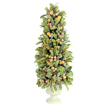 Puleo International Inc. Artificial Mini Mistletoe Spring Tree Floor Decor