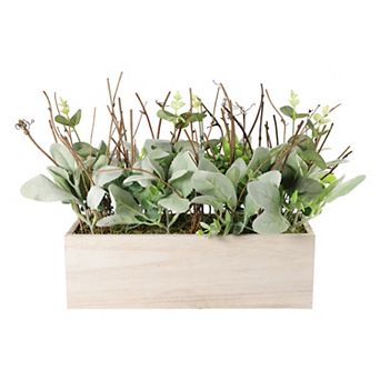 Puleo International Inc. Artificial Lambs Ear Twigs Centerpiece Table Decor