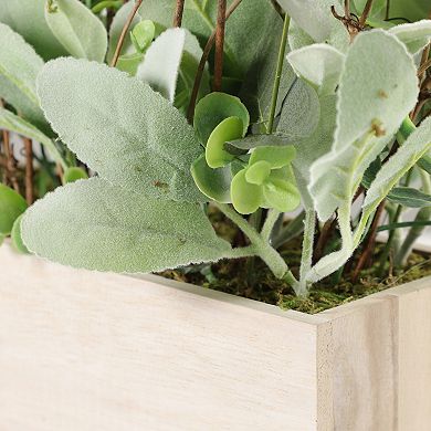 Puleo International Inc. Artificial Lambs Ear Twigs Centerpiece Table Decor