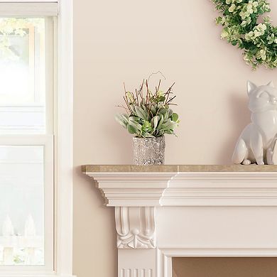 Puleo International Inc. Artificial Lambs Ear Twigs Potted Plant Table Decor