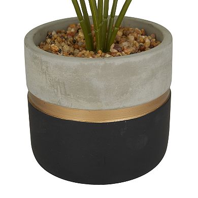 Stella & Eve Artificial Monstera Plant Gold Accent Pot Floor Decor