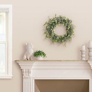 PULEO INTERNATIONAL Artificial Eucalyptus Spring Wreath