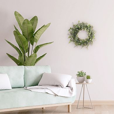 PULEO INTERNATIONAL Artificial Eucalyptus Spring Wreath