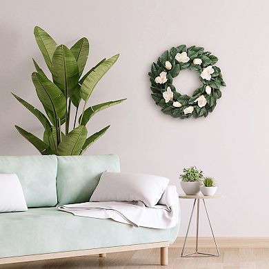 Puleo International Inc. Artificial Magnolia Spring Wreath
