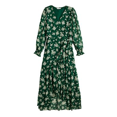 Petite LC Lauren Conrad High-Low Wrap Maxi Dress