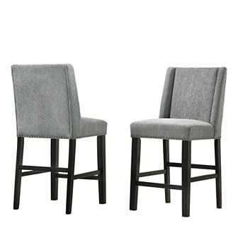 Carolina Living Laurant Upholstered 24" Stool 2 pc Set