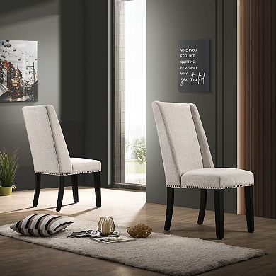 Carolina Chair & Table Laurant 2-Piece Upholstered Dining Chairs