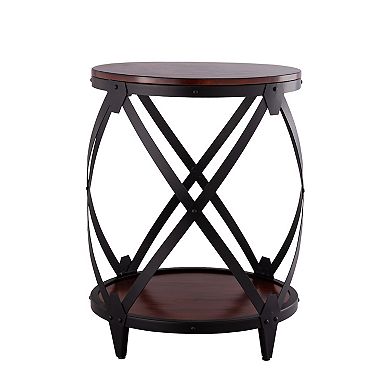 Carolina Living Bardot Drum End Table