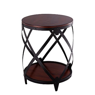 Carolina Living Bardot Drum End Table