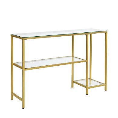 Carolina Living Rayna Console Table with Shelves