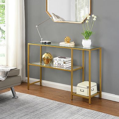 Carolina Living Rayna Console Table with Shelves