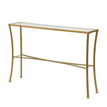 Carolina Living Palin Glass Top Console Table