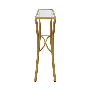 Carolina Living Palin Glass Top Console Table