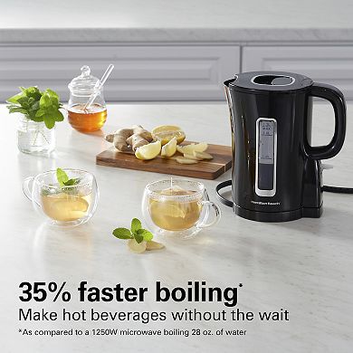 Hamilton Beach 1.7-Liter Black Electric Kettle