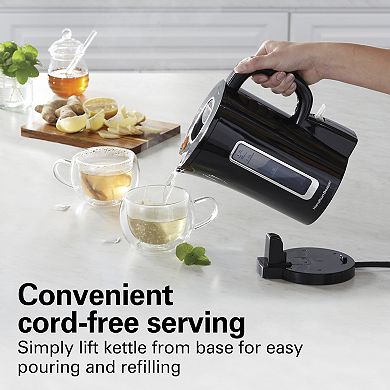 Hamilton Beach 1.7-Liter Black Electric Kettle