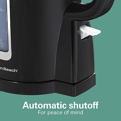 Hamilton Beach 1.7-Liter Black Electric Kettle