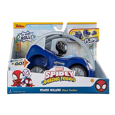 Marvel Spidey & His Amazing Friends Power Rollers Vehicle - Black Panther
