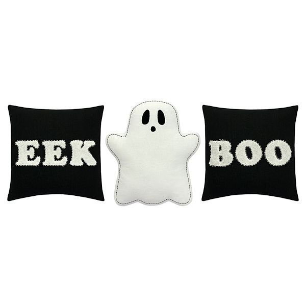 Halloween Saying Tasseled Lumbar Pillow Set of 2